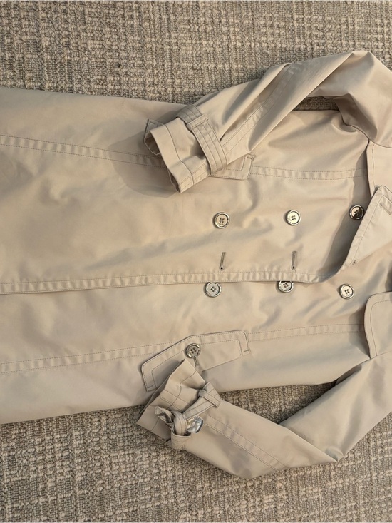 Coach Jackets & Blazers - Coach Beige Double-Breasted Trench Coat